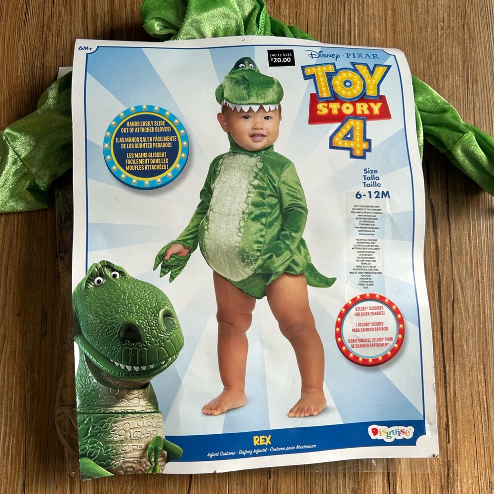 Toy Story 4 Rex infant costume